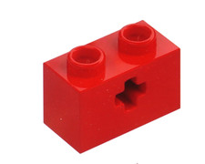 LEGO 2 x Red Technic, Brick 1