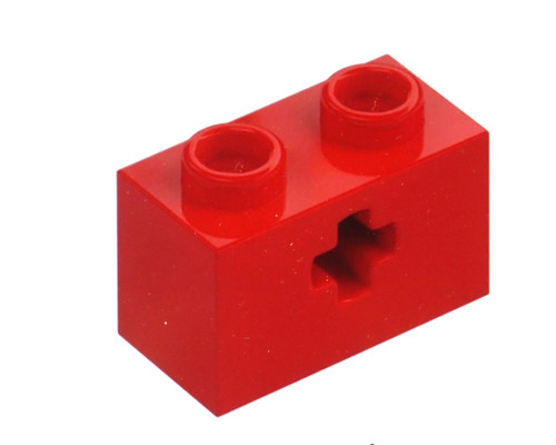 Lego red technic brick - x, technic,
