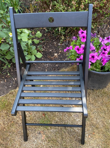 Ikea black wooden folding - ikea,