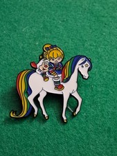 Rainbow brite enamel pin - brite,