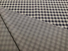 Vintage Blue / White Material Remnant Fabric . 62. By 57 inches 