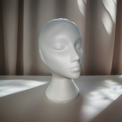 White female polystyrene - white,