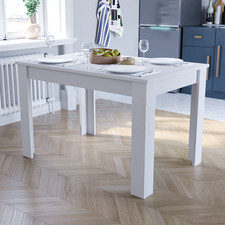 Modern Dining Table 4 6 Seater Grey White Oak Home Kitchen Dining Room Furniture