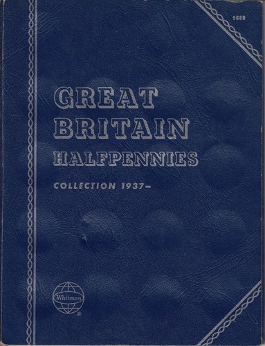 Whitman folder halfpennies - folder,