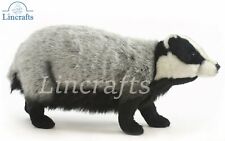 Badger Standing Plush Soft Toy by Hansa  5574   Brand New Lincrafts UK Est 1993