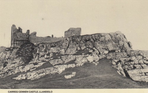 Postcard carreg cennen castle - postcard,