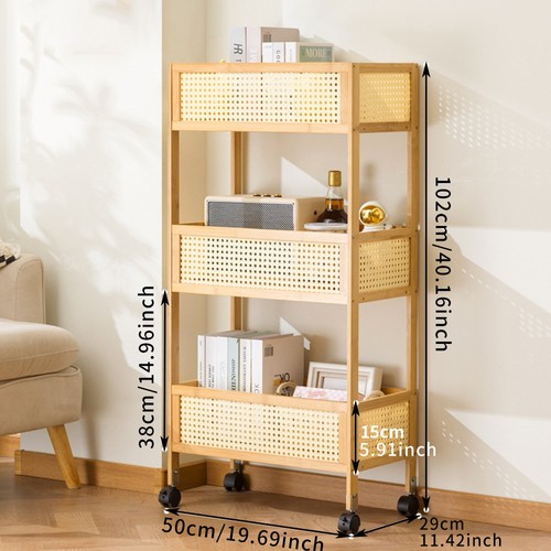 Tier mobile trolley storage - 3-tier,