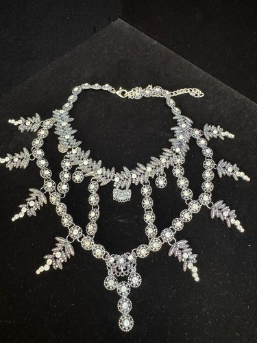 Antique silver rhinestone - antique,