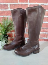 UGG SELDON CHESTNUT BROWN BOOTS UK 5.5 EU 38 US 7 LEATHER ZIP LONG TALL RIDING