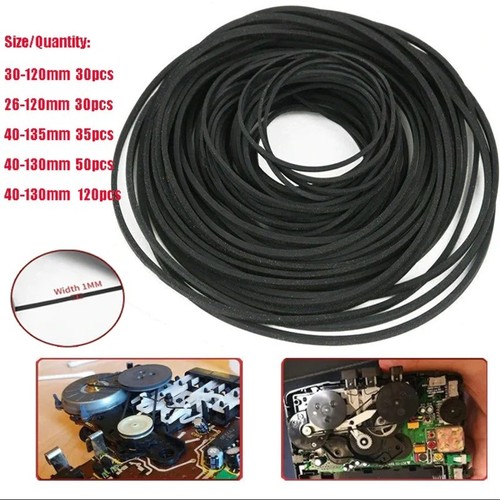 120pcs rubber drive belts kit - rubber,