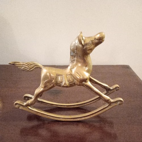 Vintage solid brass rocking - solid,
