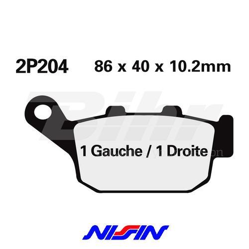 Nissin 2p204gs pair - pair, rear