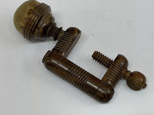 Rosewood sewing clamp and pin - rosewood,