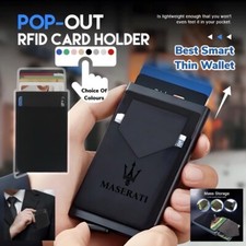 Rfid Cards Holder Thin Wallet - Will Make A Nice Gift Choice Of 4 Colours