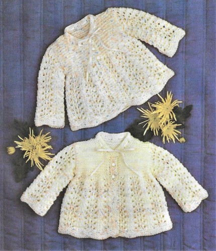 Baby girls matinee - coats, dk