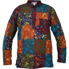 Mens Patchwork Grandad Hippie