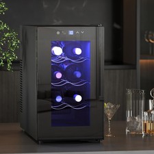 Mini Drinks and Wine Fridge, Freestanding Wine Cooler Fridge
