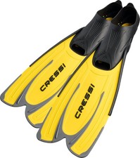 CRESSI Agua Swim Fins Long Blade Lightweight Flippers UK 8.5/9.5 Aquamarine