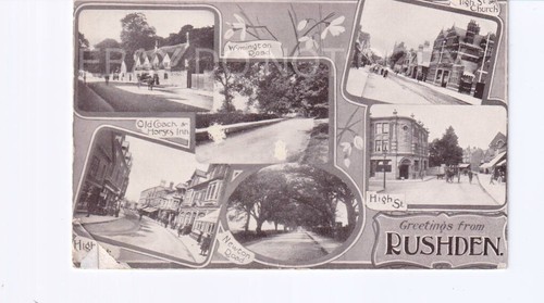 Postcard rushden northant - rushden.,