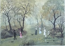 Gathering Blackberries By