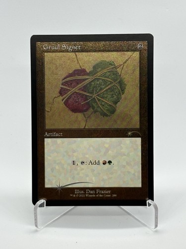 Gruul signet foil etched - gruul,