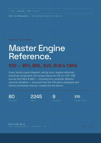 R32 master engine reference - vw,
