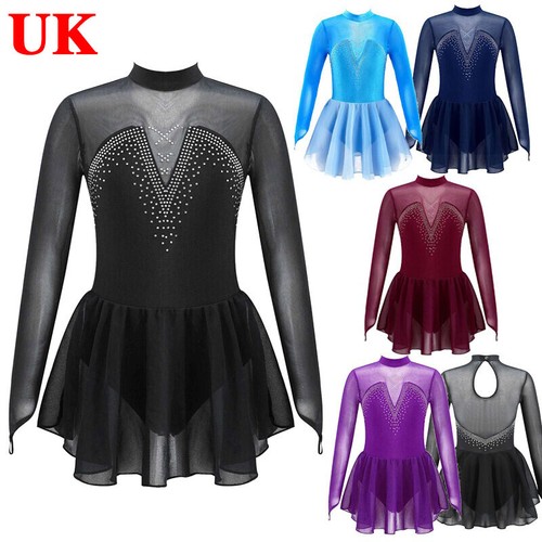 Girls figure ice skating dress - girls,