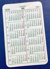 Rolex 1976 1977 calendar - 1976,
