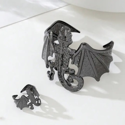 Dragon bracelet and ring - bracelet,