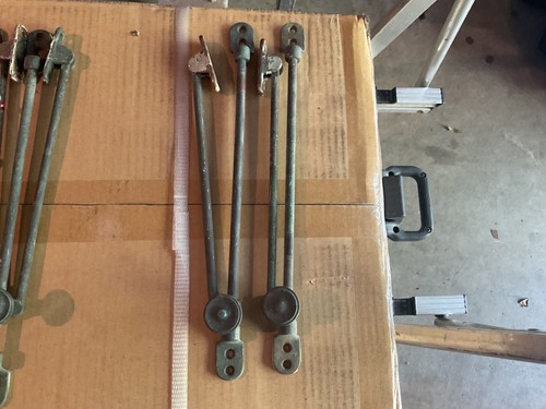 Brass transom window - window, stays