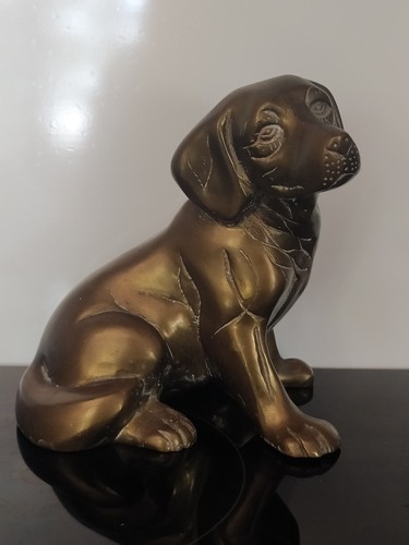 Vintage brass labrador - vintage, labrador/golden