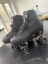Riedell 111 Boost Quad Roller Skates - Black Size 6