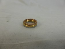 Ladies Tri Sparkly Rings Bi Colour x3 Size H.5 Unboxed New