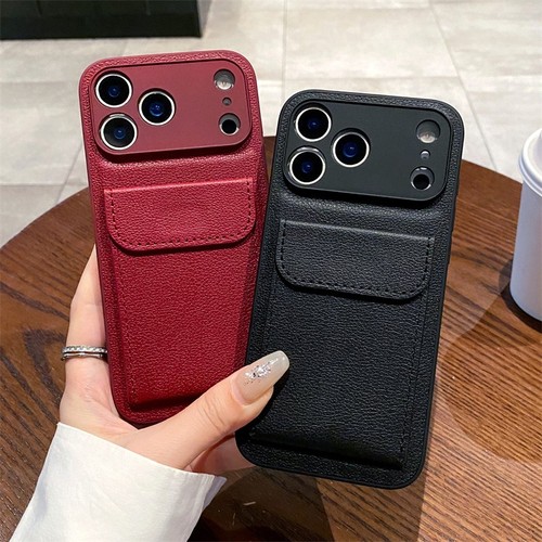 Leather phone case with - with, hidden