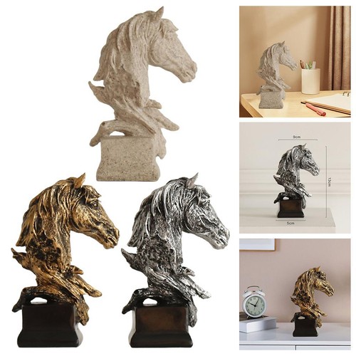 Retro horse head statue - head,