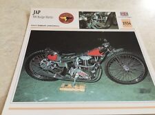 Motorcycle Sheet Collection Atlas JAP 500 Rudge Martin 1934