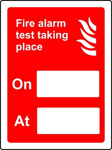 Fire alarm test - , taking