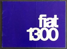 FIAT 1300 Car Sales Brochure c1966 #2207