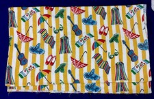 Retro Vintage Towelling Fabric