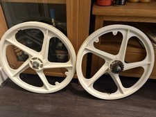 Old School Bmx White 20” OGK 80’s Wheel With Suntour Freewheel