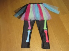 girls leggings with voile tu