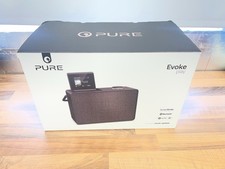 Pure Evoke Play DAB+/FM/Internet Radio Wi-Fi Bluetooth Hi-Fi System Coffee Black