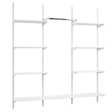 White Twin Slot Shelving Kit -