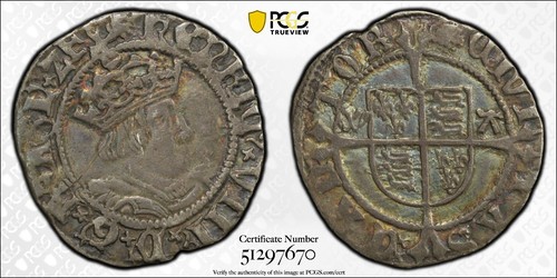 1526 henry viii halfgroat - 1526-32,