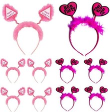Hen Party Head Boppers Girls Ladies Night Out Stag Do Headband Pink Accessories