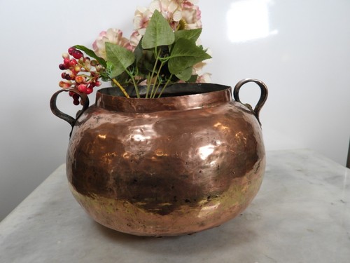 Old handmade copper pot - handmade,