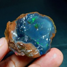 Natural Blue Fire Opal Rough