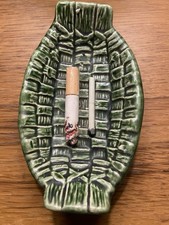 Alvaro Jose Caldas Majolica Trompe LOeil Ceramic Cigarette Ashtray Bowl Portugal