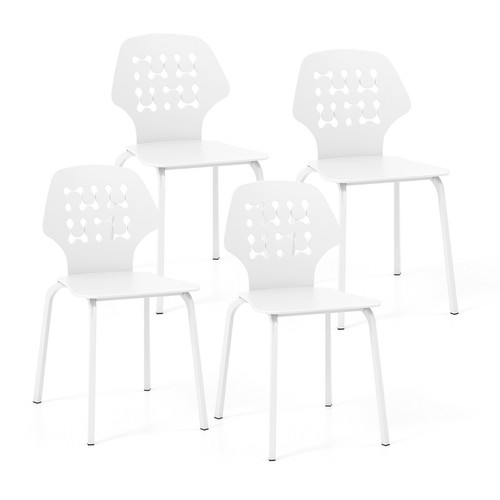 4pcs metal dining chair - metal,