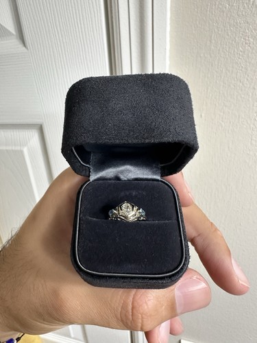 Antique 18k white gold rose - antique,